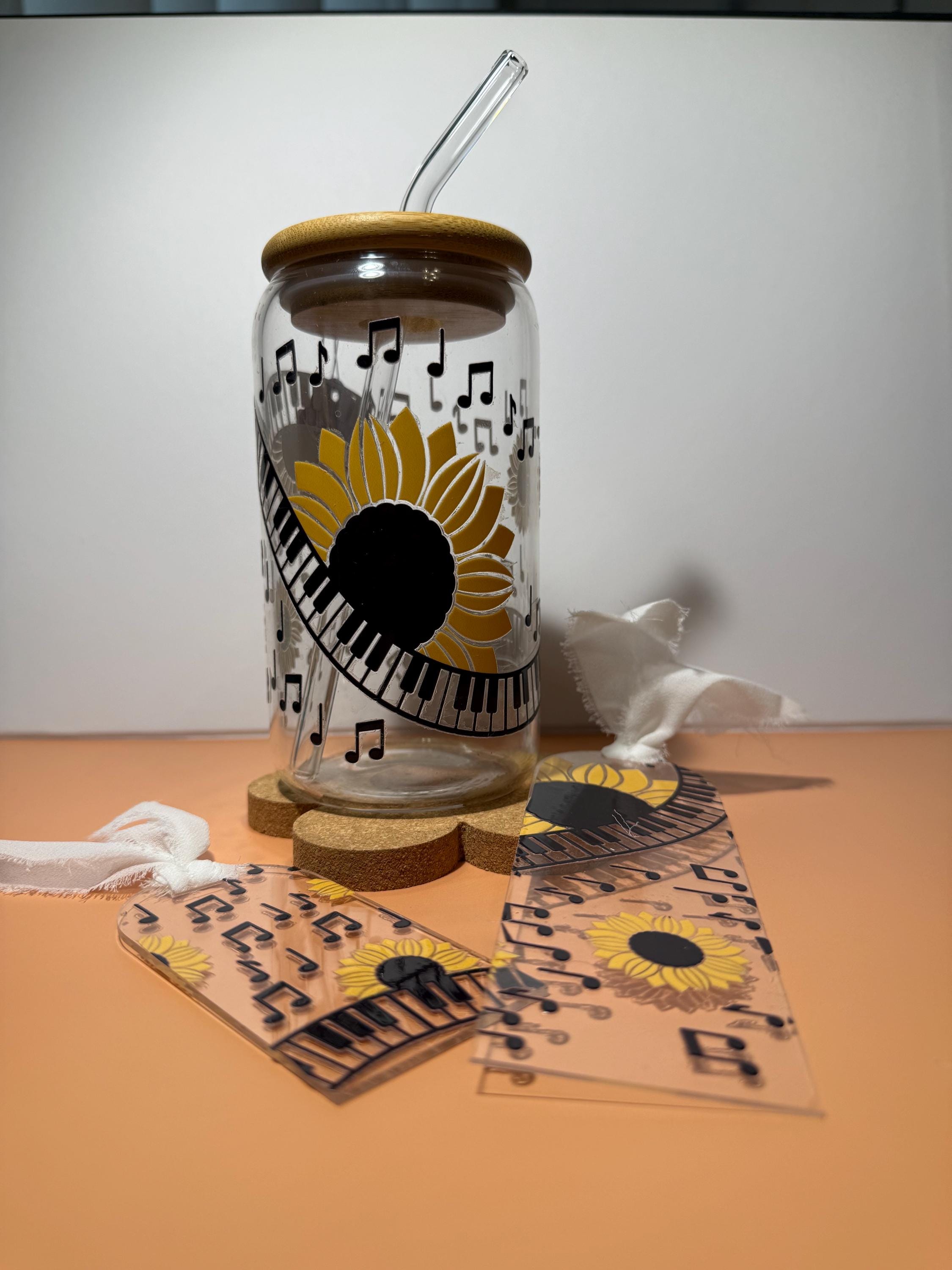 Book Lover Gift Set: 16oz Tumbler, Bookmark & Coaster - Reader Gift