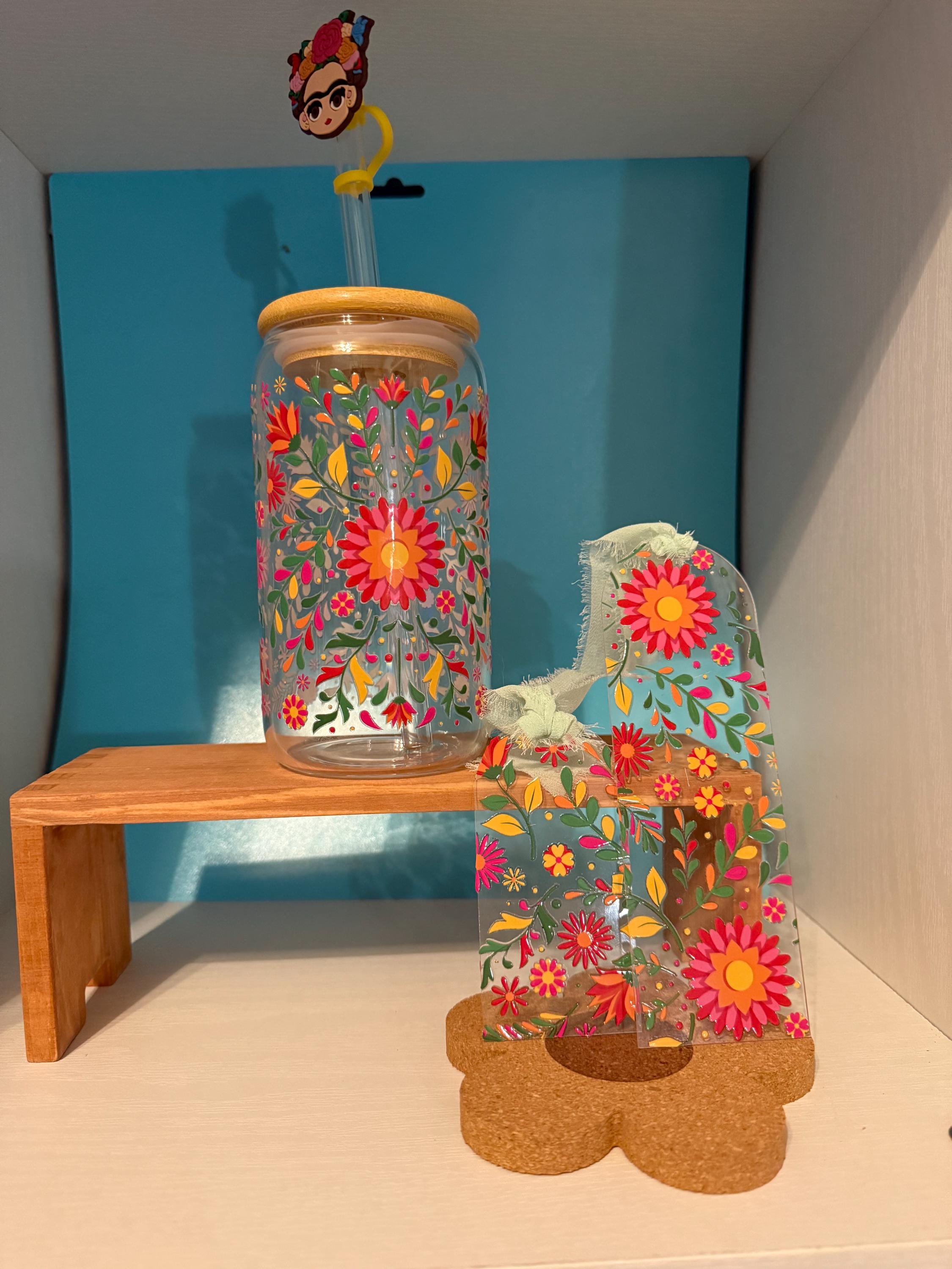 Book Lover Gift Set: 16oz Tumbler, Bookmark & Coaster - Reader Gift