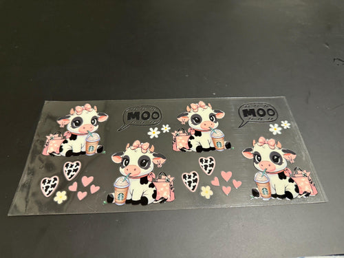 Baby Farm Animal UVDTF Tumbler Wrap – Cow, Calf, Piglet