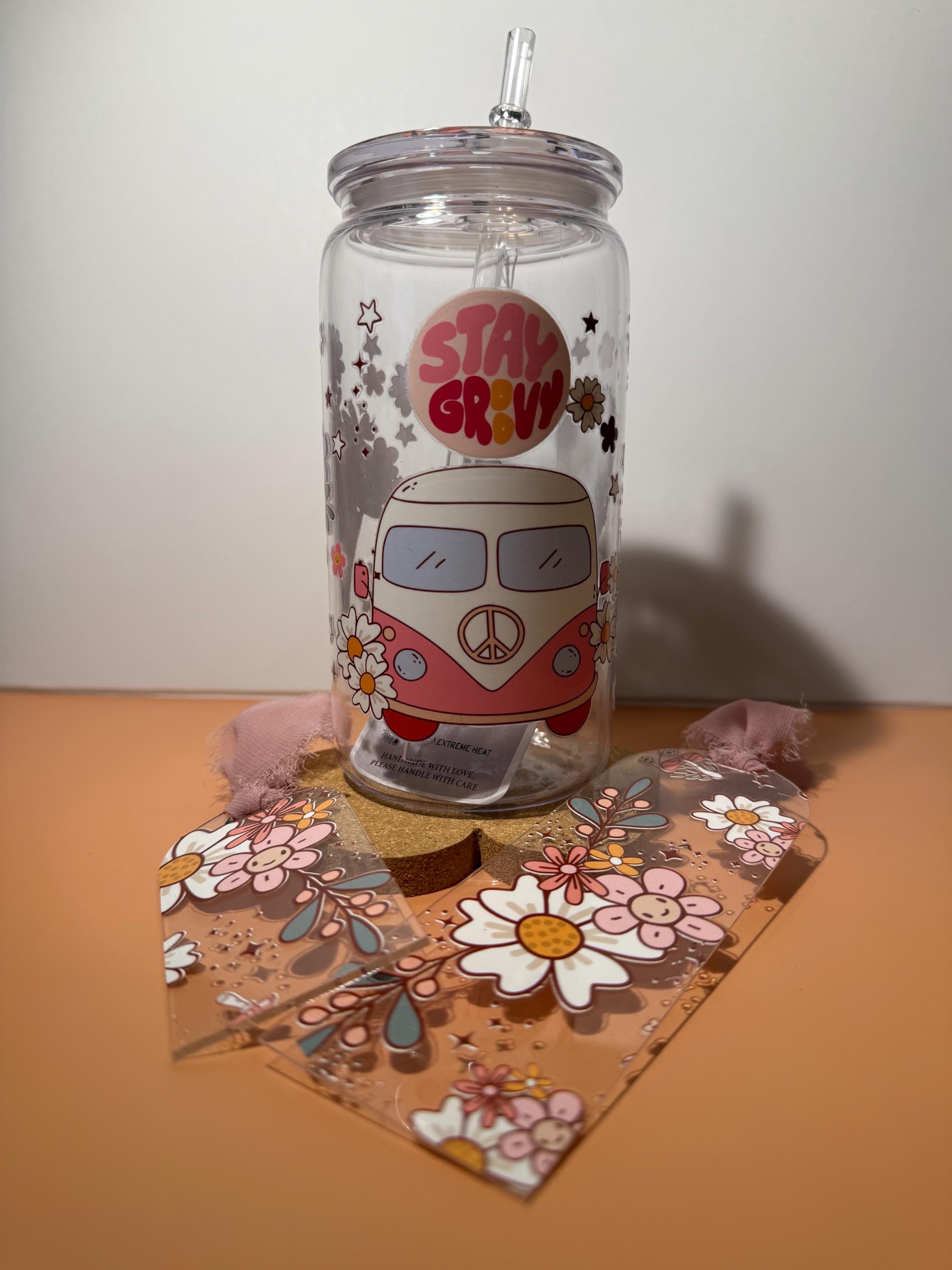 Book Lover Gift Set: 16oz Tumbler, Bookmark & Coaster - Reader Gift