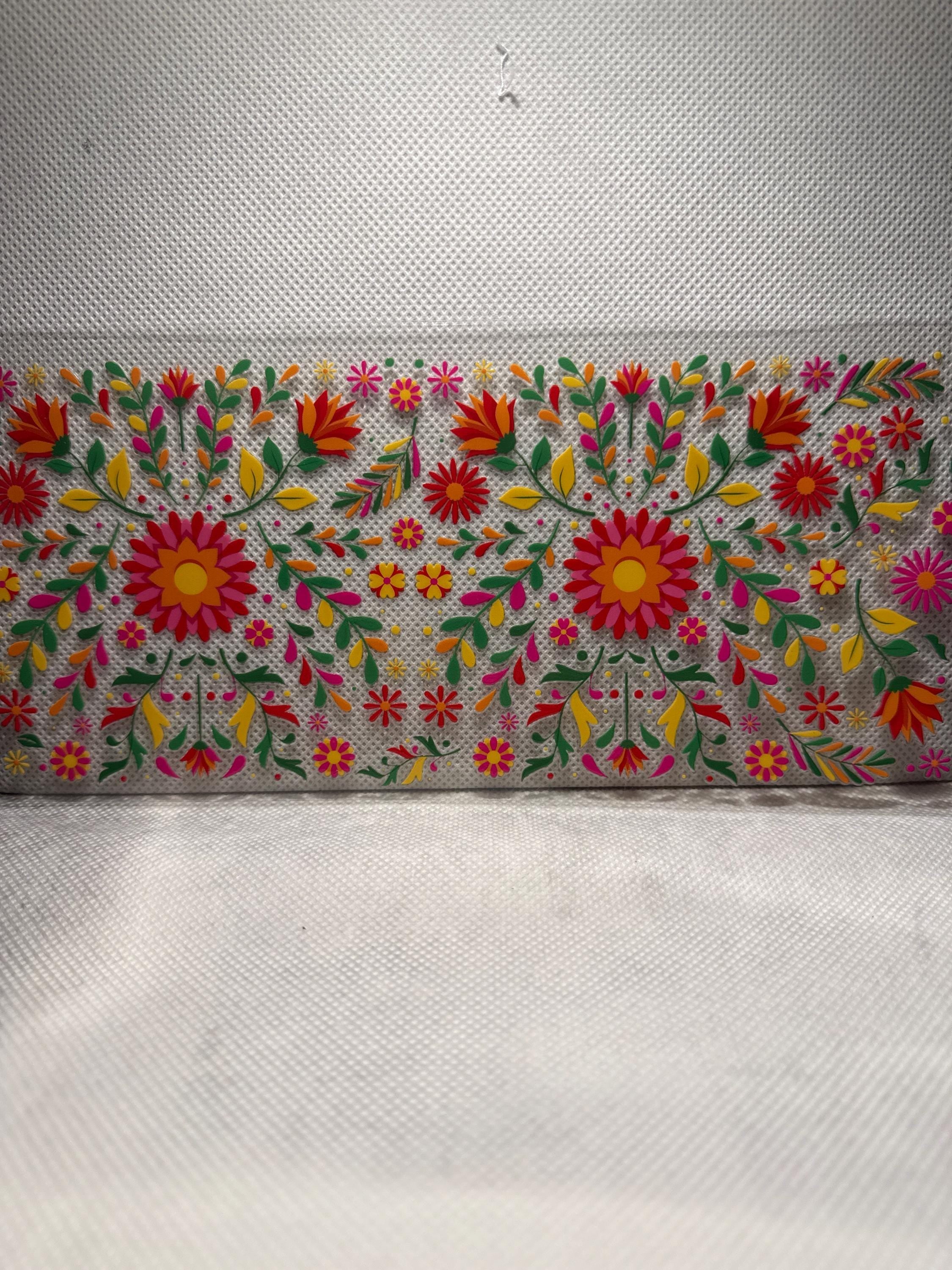 Boho Floral Tumbler Wrap: Latin Design UV DTF Vinyl for Glass Cans