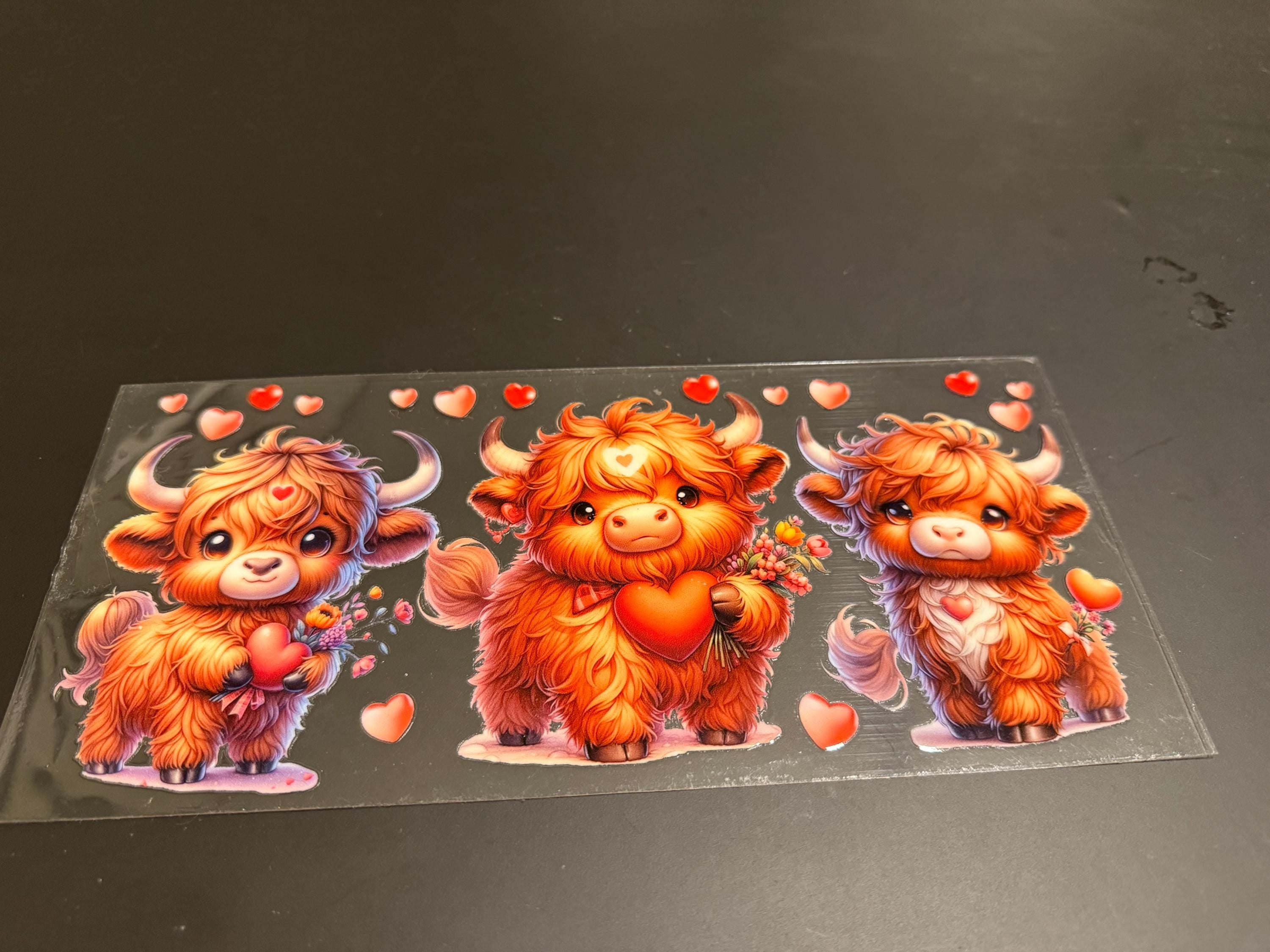 Baby Farm Animal UVDTF Tumbler Wrap – Cow, Calf, Piglet