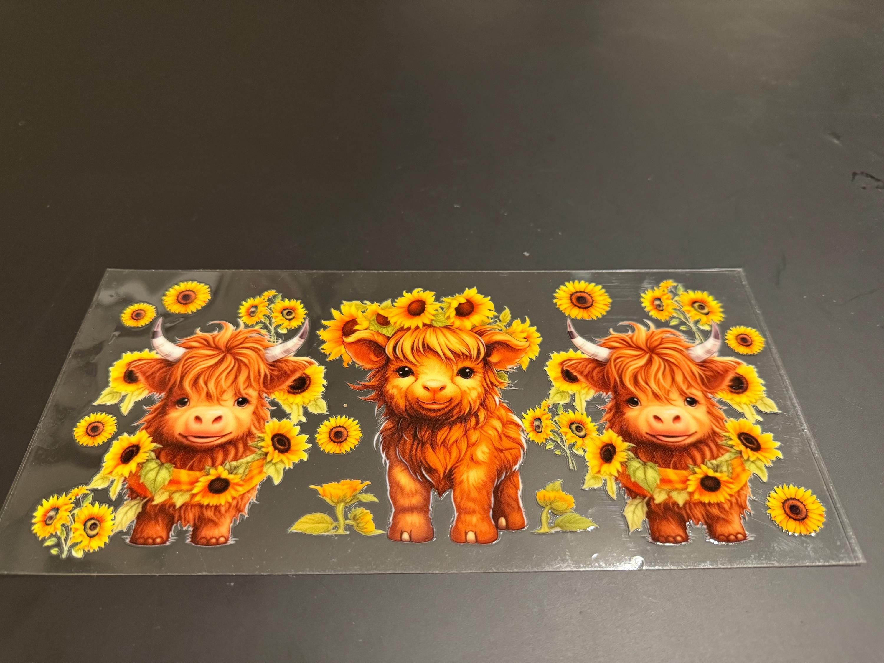 Baby Farm Animal UVDTF Tumbler Wrap – Cow, Calf, Piglet